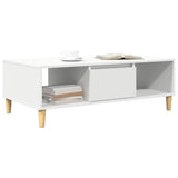 Coffee Table White 102 x 55 x 35 cm Engineered Wood 876189