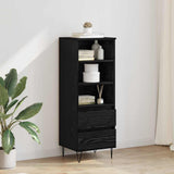 Highboard Black Oak 40 x 36 x 110 cm Engineered Wood 882743