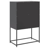 Highboard Black 68.5x38.5x107 cm Steel 846506