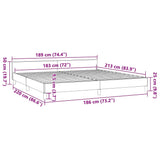Bed Frame without Mattress Light Grey California King Velvet 347612