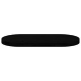Table Top Dark Brown 80x40x4 cm Solid Wood Oak Oval 4009081