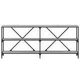 Console Table Grey Sonoma 180x30x75 cm Engineered Wood and Iron 832856