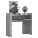 ZNTS Console Table Concrete Grey 100x35x90 cm Engineered Wood 848468