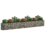 Gabion Raised Bed Galvanised Iron 400x50x50 cm 152028