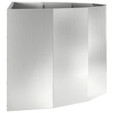 Planter Silver 120 x 60 x 50 cm Galvanised Steel 883708