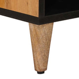 TV Cabinet with Door Natural 80 x 33 x 46 cm Solid Mango Wood 4018275