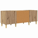 Record Cabinet Artisan Oak 121 x 38 x 48 cm Engineered Wood 881472