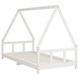 Kids Bed Frame White 90x190 cm Solid Wood Pine 834463