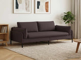 2-Seater Sofa Dark Brown 188 x 81 x 89 cm Fabric 42048603