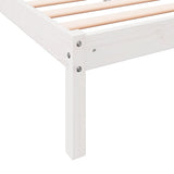 Extra Long Bed Frame without Mattress White 90x220 cm Solid Wood Pine 852417