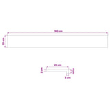 Window Sills 2 pcs Natural 160 x 20 x 2 cm Solid Beech Wood 42048142