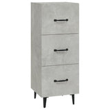 Sideboard Concrete Grey 34.5x34x90 cm Engineered Wood 812352