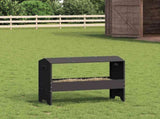 Livestock Feeding Trough Black 79 x 35 x 62 cm 874627
