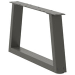 ZNTS Dining Table Legs V-Shape 2 pcs Anthracite 50x cm Steel 4012530