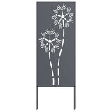 Garden Privacy Screen Anthracite 50 x 140 cm Cold-rolled steel 876282