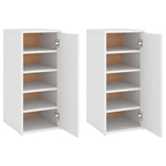 ZNTS Shoe Cabinets 2 pcs White 32x35x70 cm Engineered Wood 808955