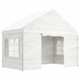 Gazebo with Roof White 4.08x2.23x3.22 m Polyethylene 362631