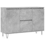 Sideboard Concrete Grey 101.5x35x70 cm Engineered Wood 827208