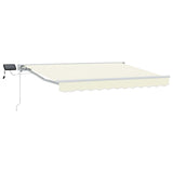 Manual Awning Frame with LEDs Cream and White 2.5 x 2 m 3420497