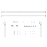 Mini Sliding Cabinet Door Kit Carbon Steel White 183 cm 151690