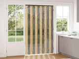 Insect Curtain Chenille Dark Brown and Beige 100 x 220 cm 42034434