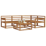 Outdoor Sofa Set 5 pcs Natural Solid Acacia Wood 3367532