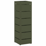 Umbrella Stand with Storage Olive 15.5 x 15.5 x 49 cm Metal 868516