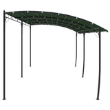 Gazebo 6 x 3 x 2.55 m Green Powder-Coated Steel and Fabric 42030541