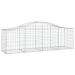 Arched Gabion Baskets 13 pcs 200x50x60/80 cm Galvanised Iron 3145609