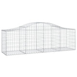 Arched Gabion Baskets 13 pcs 200x50x60/80 cm Galvanised Iron 3145609