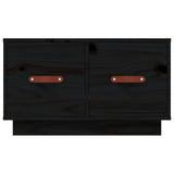 Coffee Table Black 60x53x35 cm Solid Wood Pine 820970