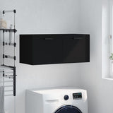 Wall Cabinet Black 80x36.5x35 cm Engineered Wood 830077