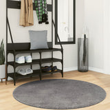 Rug HUARTE Short Pile Soft and Washable Anthracite 120 cm 375010