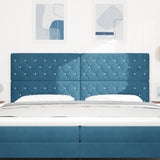 Headboard with Headboard Dark Blue 200 cm Faux Leather 3337780