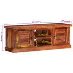 TV Cabinet with Doors 112x30x40 cm Solid Wood Acacia 354986