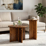 Side Table Set 2 pcs Old Wood 45 x 35 cm Engineered Wood 8001035