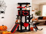 Gothic Cat Tree, 152 cm Multi-Level Cat Tower for Large Cats with Coffin Bed, Large Condo, for T3398P425279