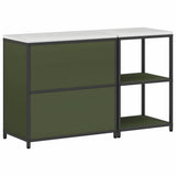 Kitchen Storage Set HATTEM 2 pcs Olive Green Cold-rolled Steel 3392683