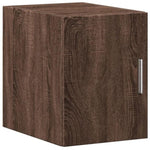Slim Storage Cabinet Brown Oak 30x42.5x225 cm Engineered Wood 3281265