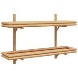 Wall Shelf with Shelf Brown 100 x 26 x 60 cm Bamboo 4107162