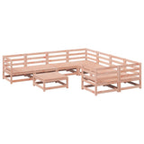 9 Piece Garden Sofa Set Solid Wood Douglas Fir 3299368