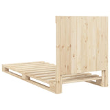 Bed Frame without Mattress with Headboard 90x200 cm Solid Wood 3281550
