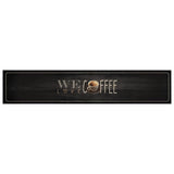 Kitchen Rug Washable Coffee Text 60x300 cm Velvet 4005592