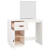 Dressing Table White 95x50x134 cm Solid Wood Pine 820088