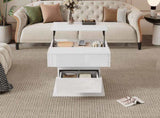 360&degRotating coffee table, Highgloss Lift-Top Centre Table with 1 drawers, Rotating Lifting Sofa N605P374204W