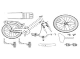 Kids Bike 16 Inches for 4-6 Years Old Dark Blue 42009285