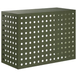 Air Conditioner Cover Olive Green 110 x 50 x 80 cm Steel 8014139