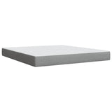 Box Spring Bed with Mattress Light Grey 180x200 cm Fabric 3285394