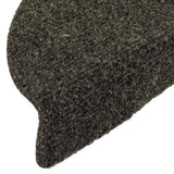 Stair Mats Self-adhesive 20 pcs 56x17x3 cm Anthracite Half Round 3365675