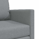 Sofa Bed Light Grey 74 x 77 x 81 cm Fabric 4106621